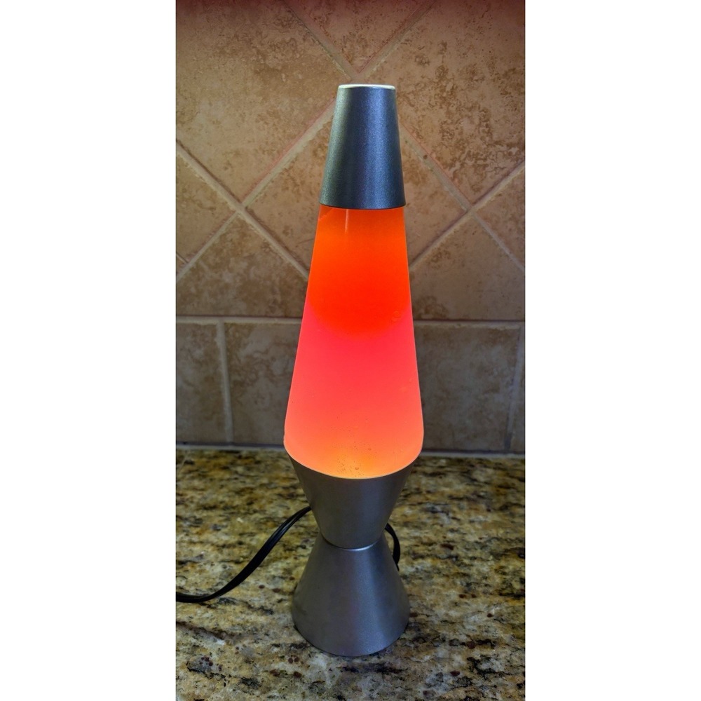 Lava Lamp Model 2000 Motion and Glitter Yellow 2125 Collectible Retro 14.5"